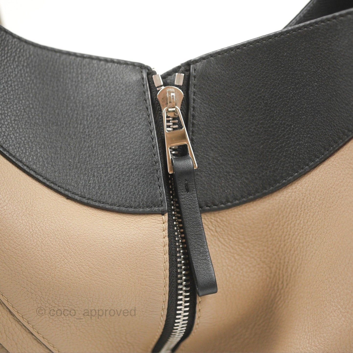 Loewe Hammock Small White/Brown/Black Shoulder Bag