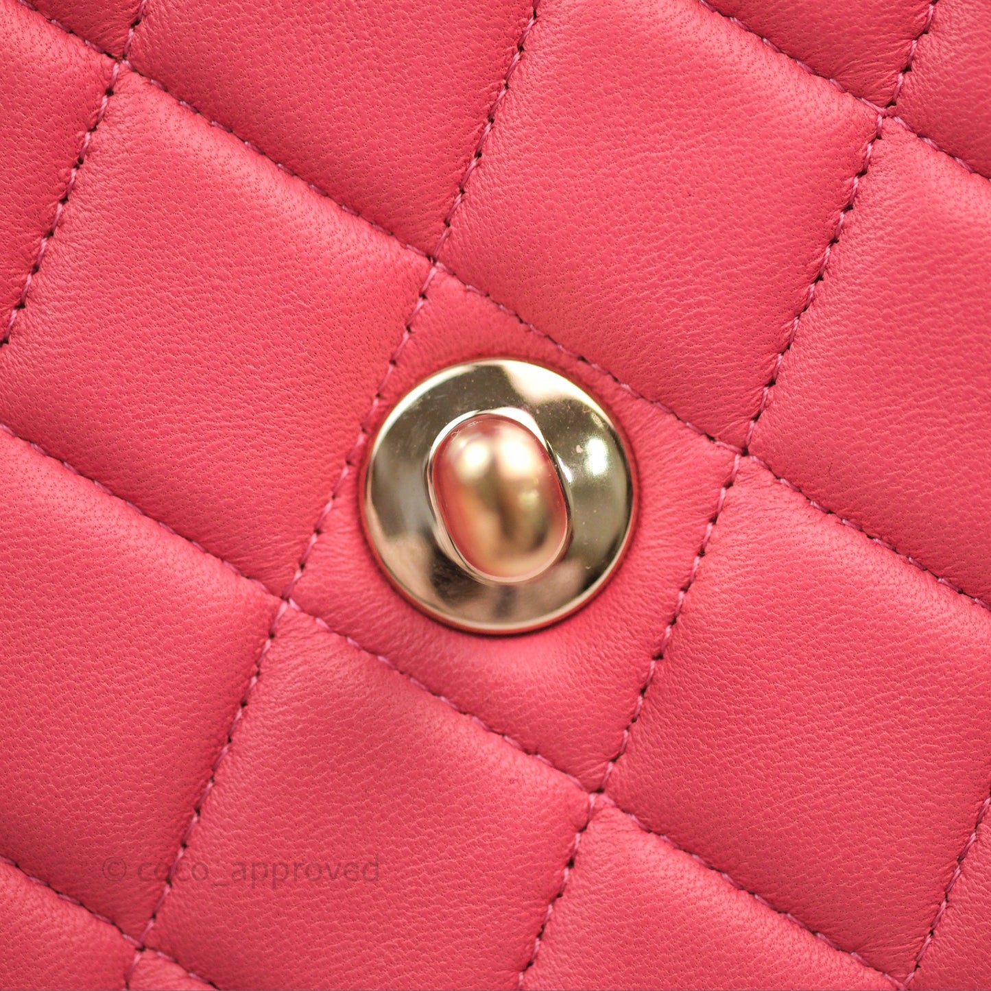 Chanel M/L Medium Flap Bag Valentine Limited Edition Pink Lambskin Gold Hardware