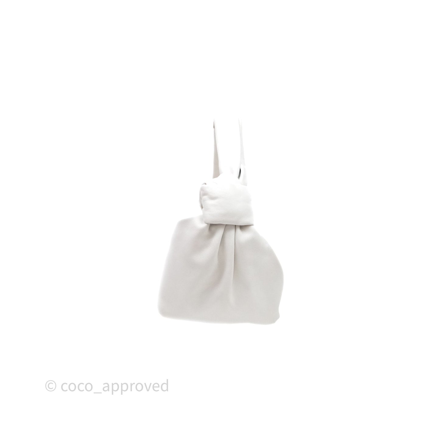 Bottega Veneta Double Knot Leather White Bag