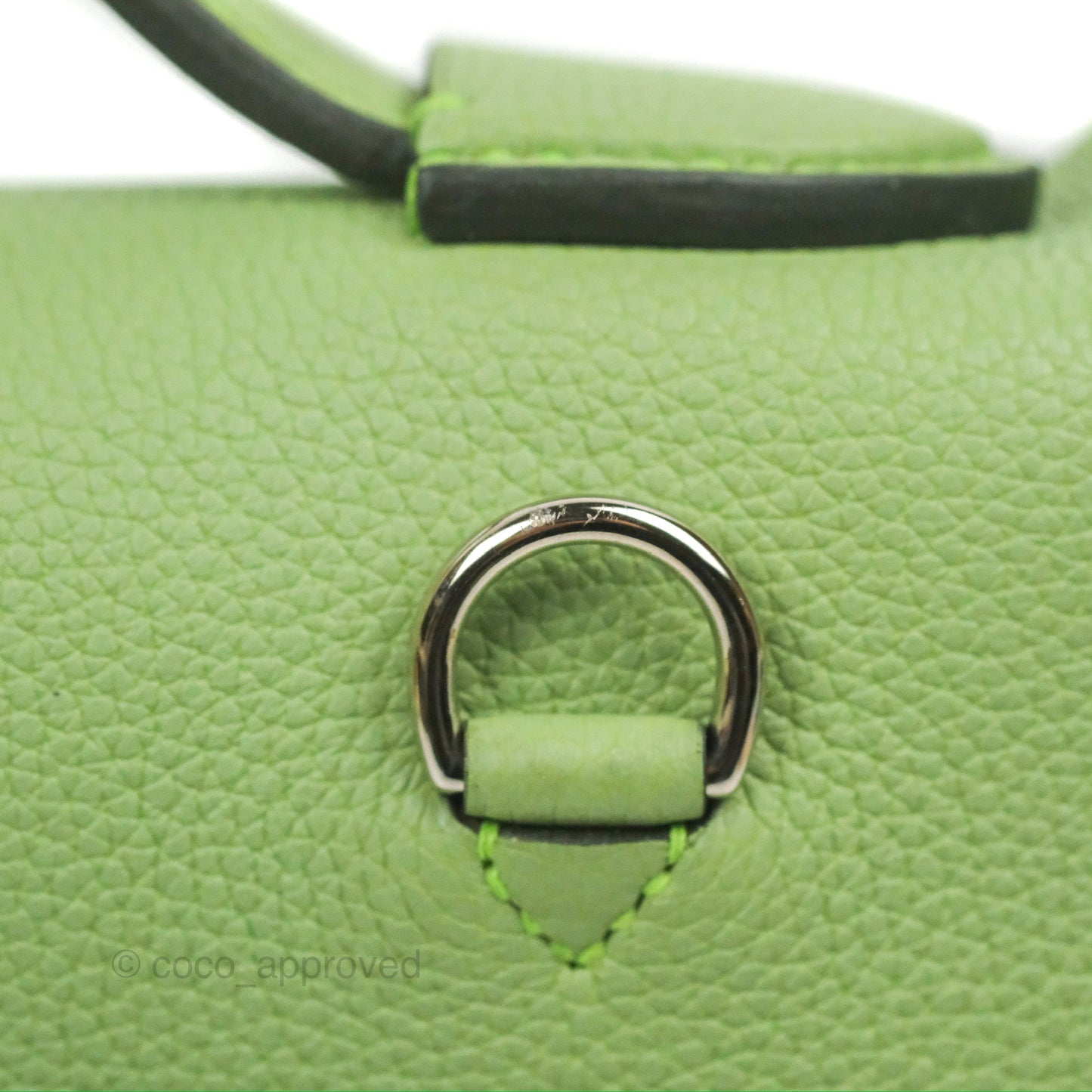 Hermès 24/24 29 Vert Criquet/Bamboo Evercolor/Swift Palladium Hardware