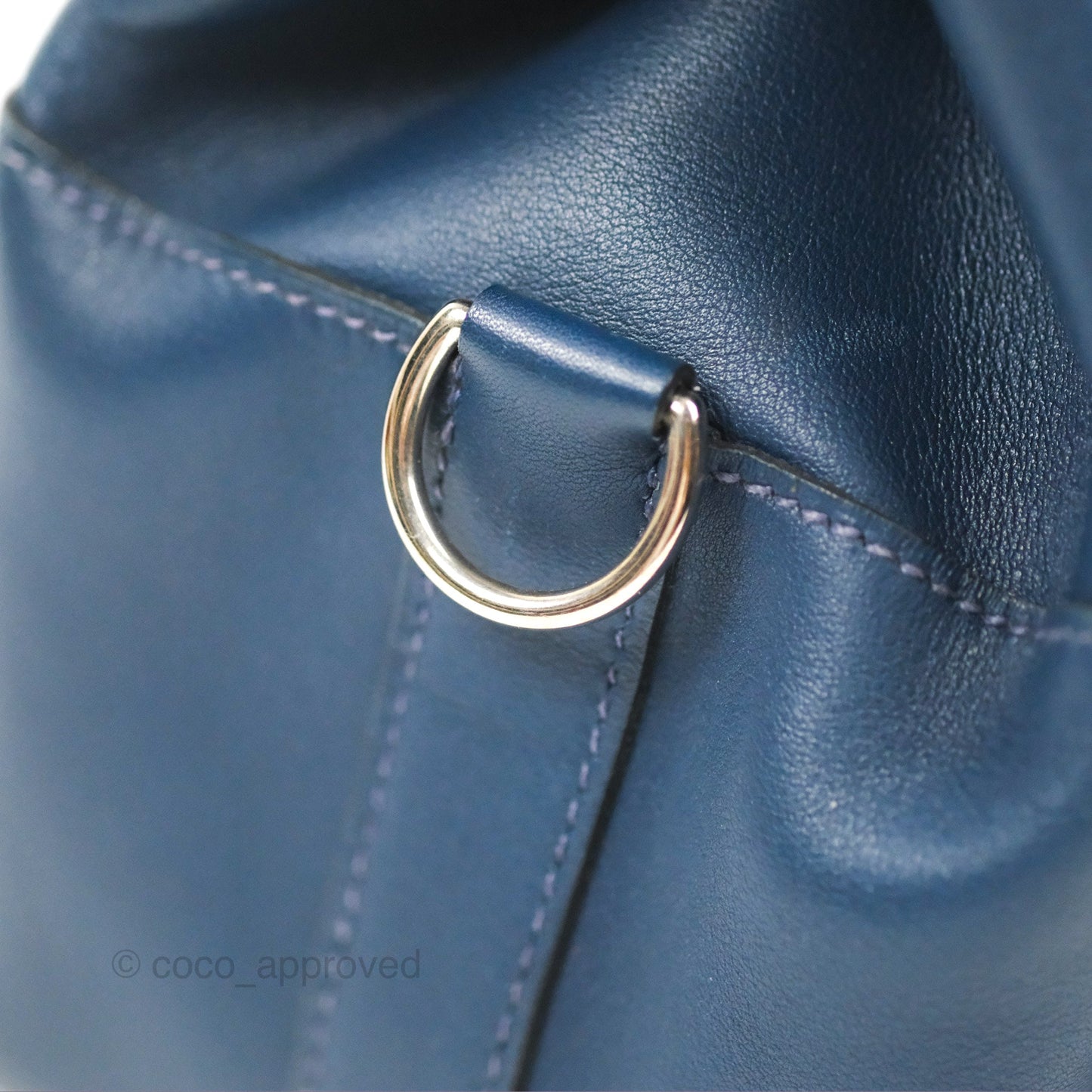 Hermès ToolBox 20 Navy Swift Palladium Hardware