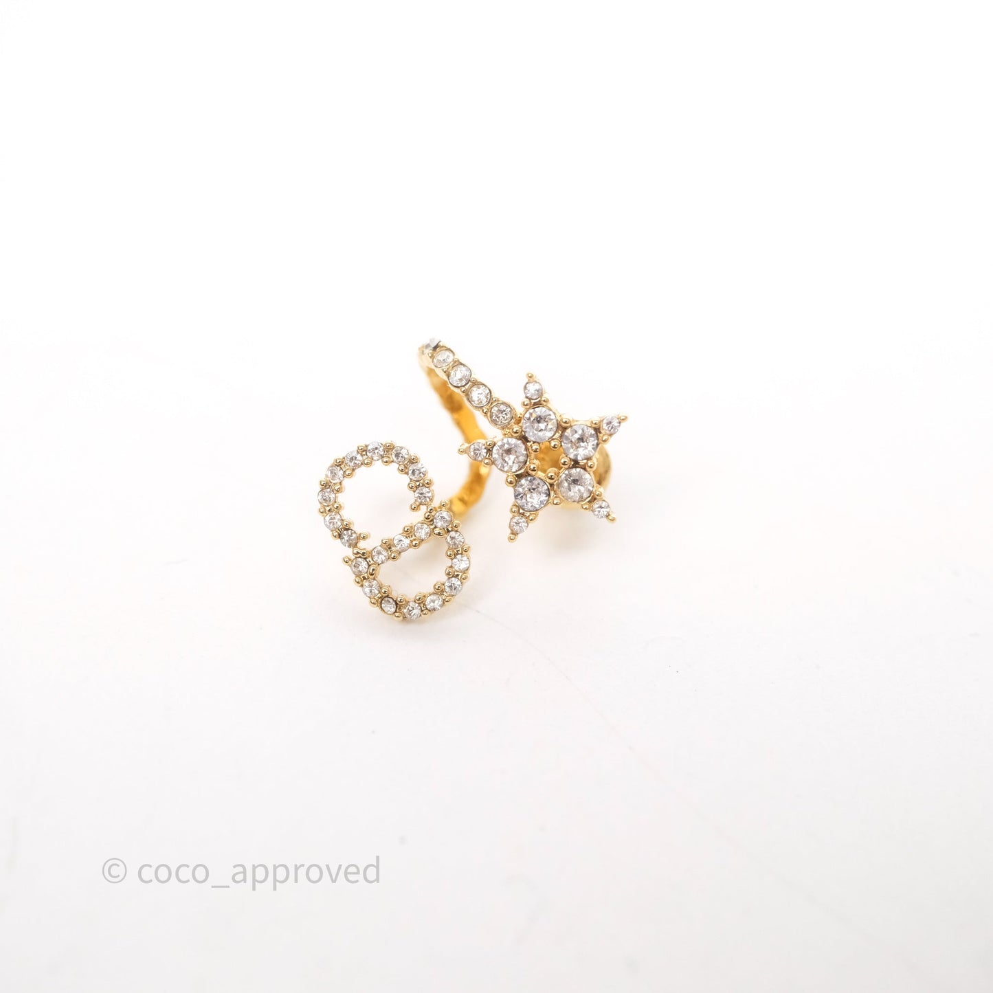 Christian Dior Clair D Lune Earrings Gold