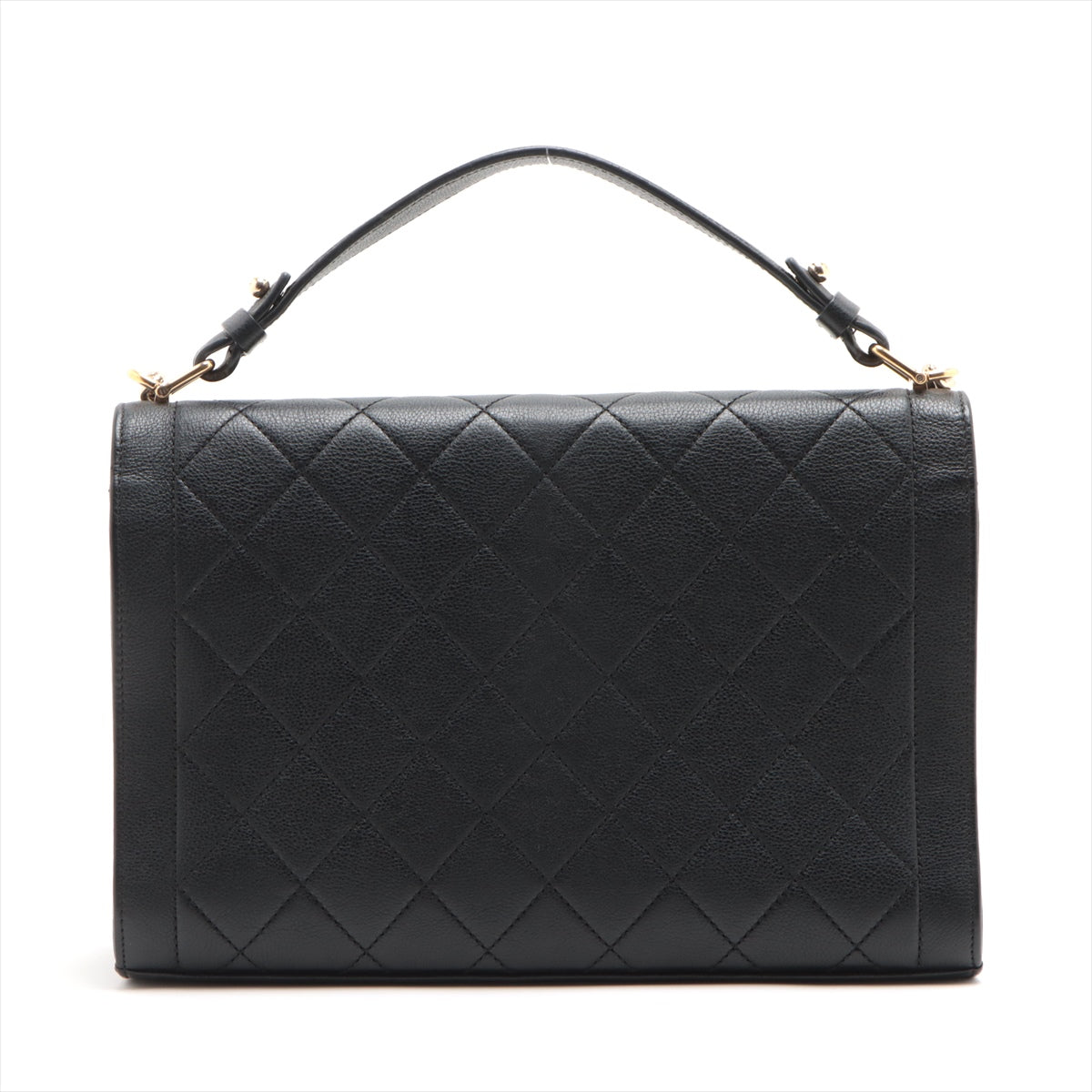Chanel Matrasse  2WAY Handbag Chain Shoulder Black G  23rd