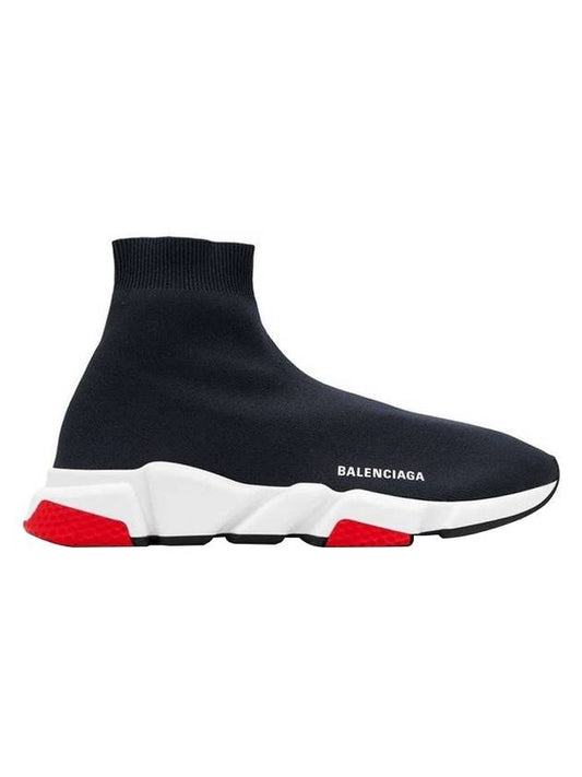 Luxury Balenciaga Speed Runner High Top Sneakers Red Black