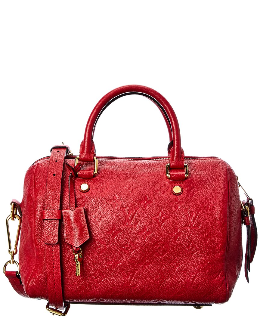 Louis Vuitton Red Monogram Mat Vernis Leather Speedy 25 Bandoulière (
