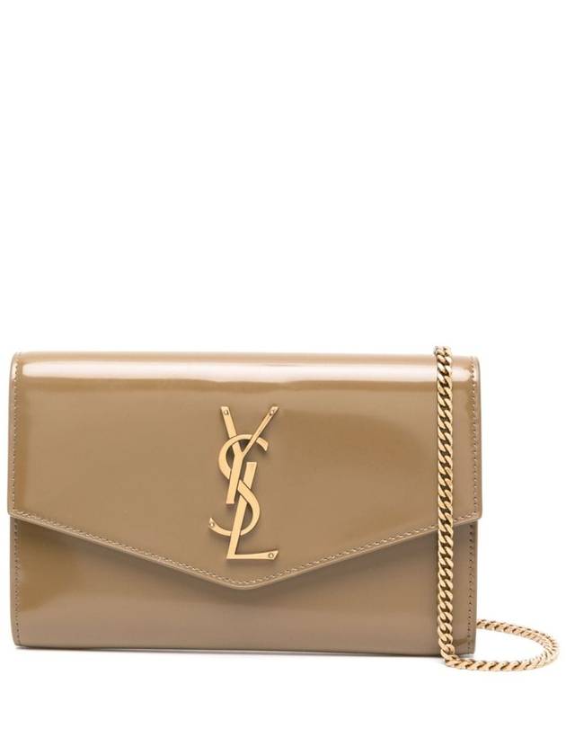 Luxury Saint Laurent Uptown chain shoulder bag cardamom seed
