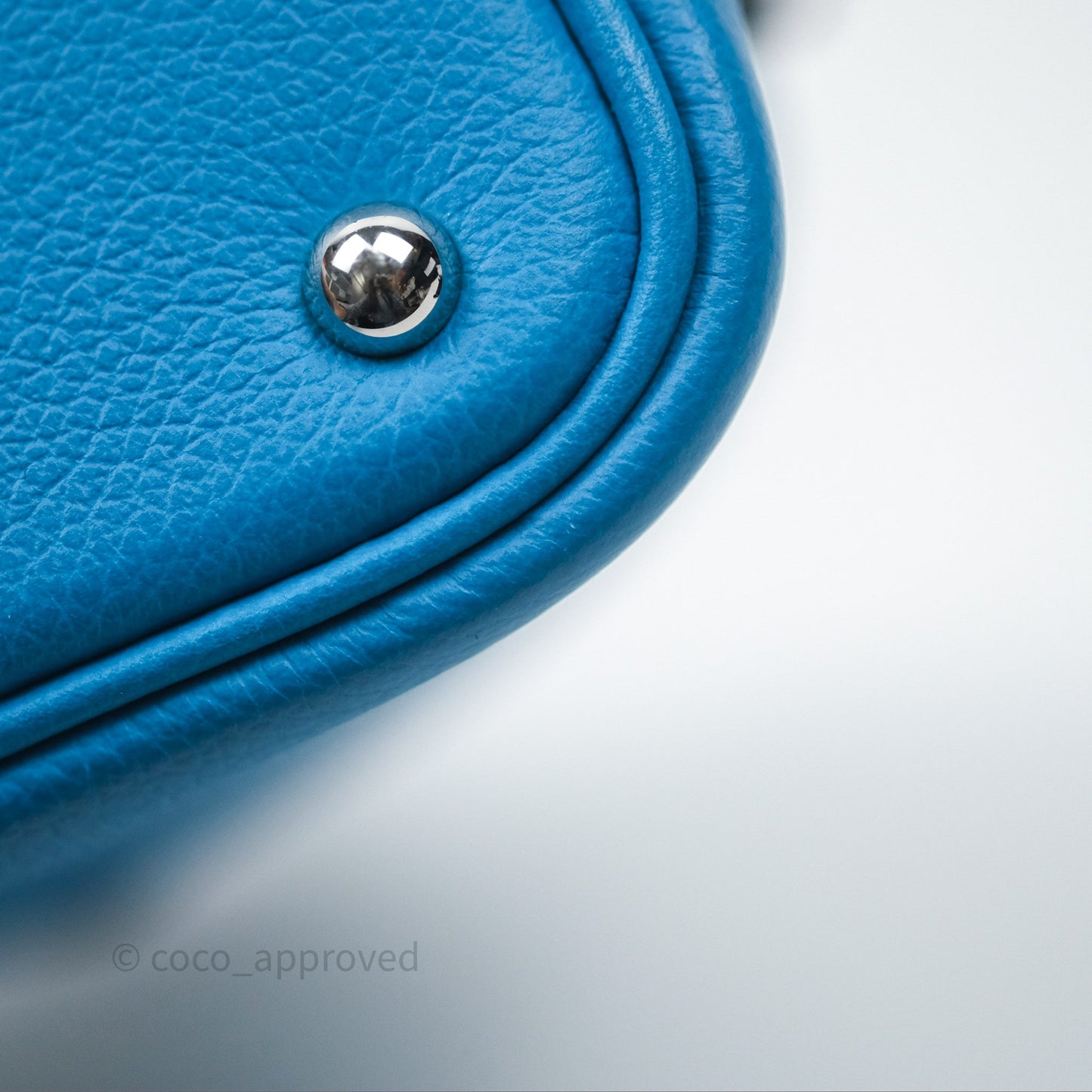 Hermès Bolide Mini 1923 Bleu Frida 0F/ Rose Mexico 0D Evercolor Palladium Hardware