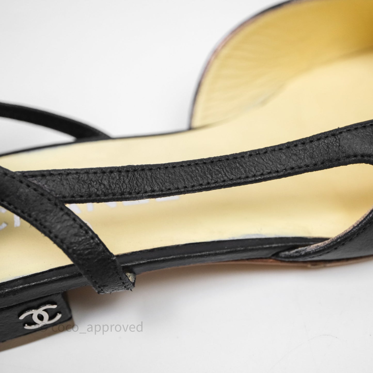 Chanel Classic Slingback Black Size 38