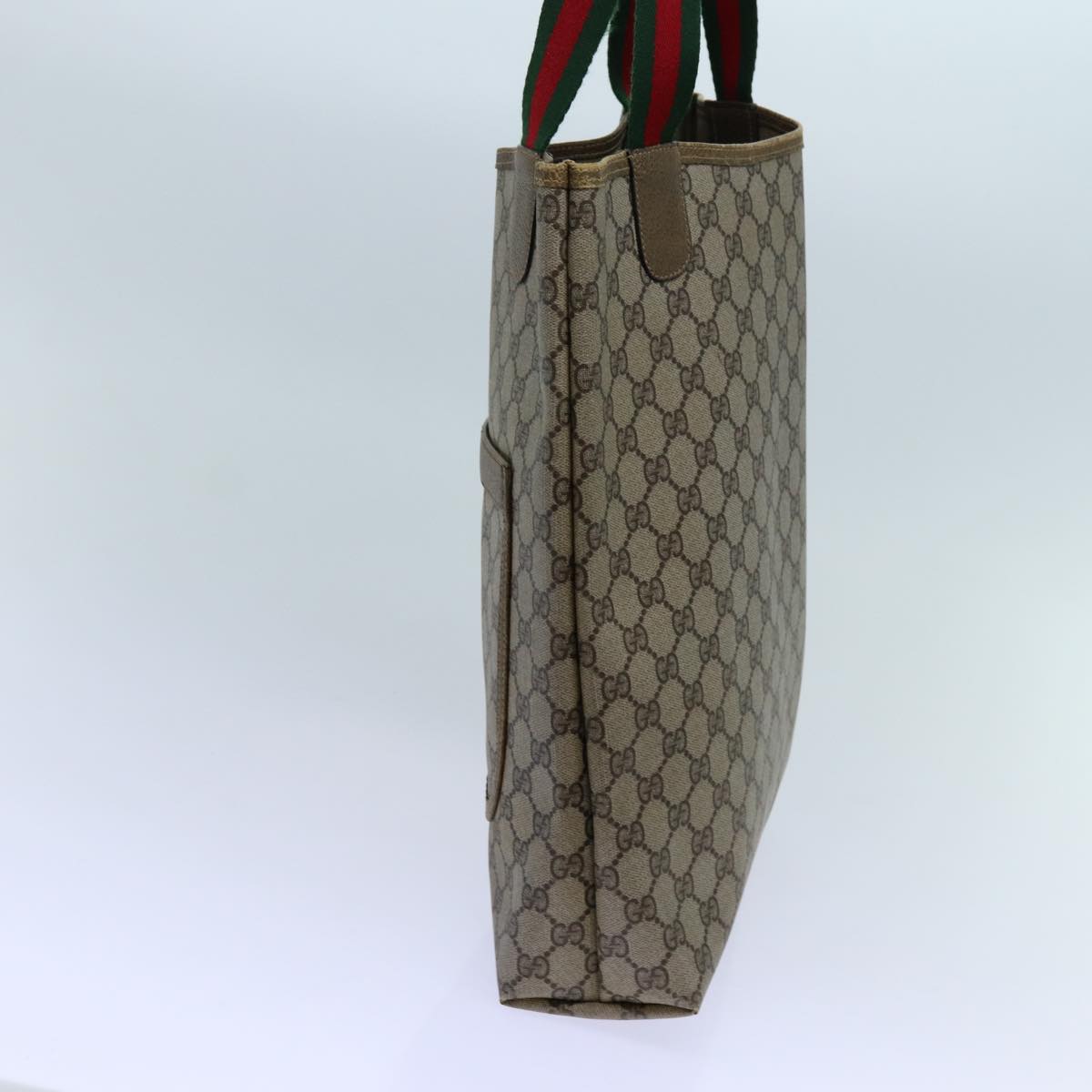 Luxury Gucci Trending 2025 GG Canvas Web Sherry Line Tote Bag PVC Beige Green Red  71028