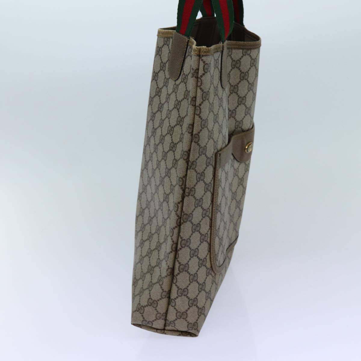 Luxury Gucci Trending 2025 GG Canvas Web Sherry Line Tote Bag PVC Beige Green Red  71028