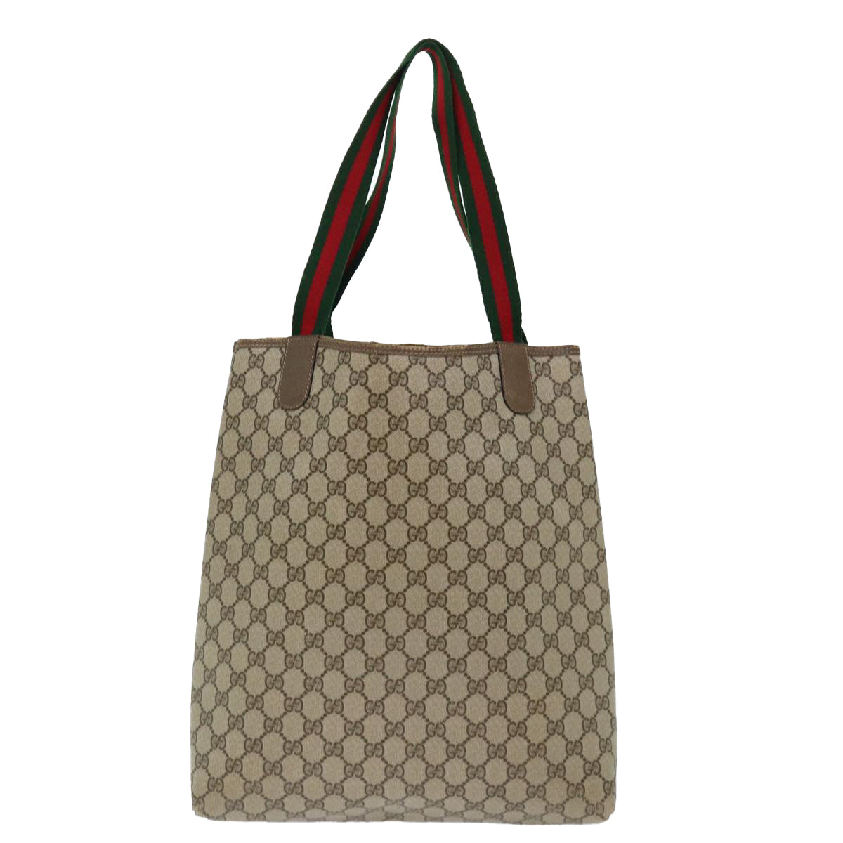 Luxury Gucci Trending 2025 GG Canvas Web Sherry Line Tote Bag PVC Beige Green Red  71029