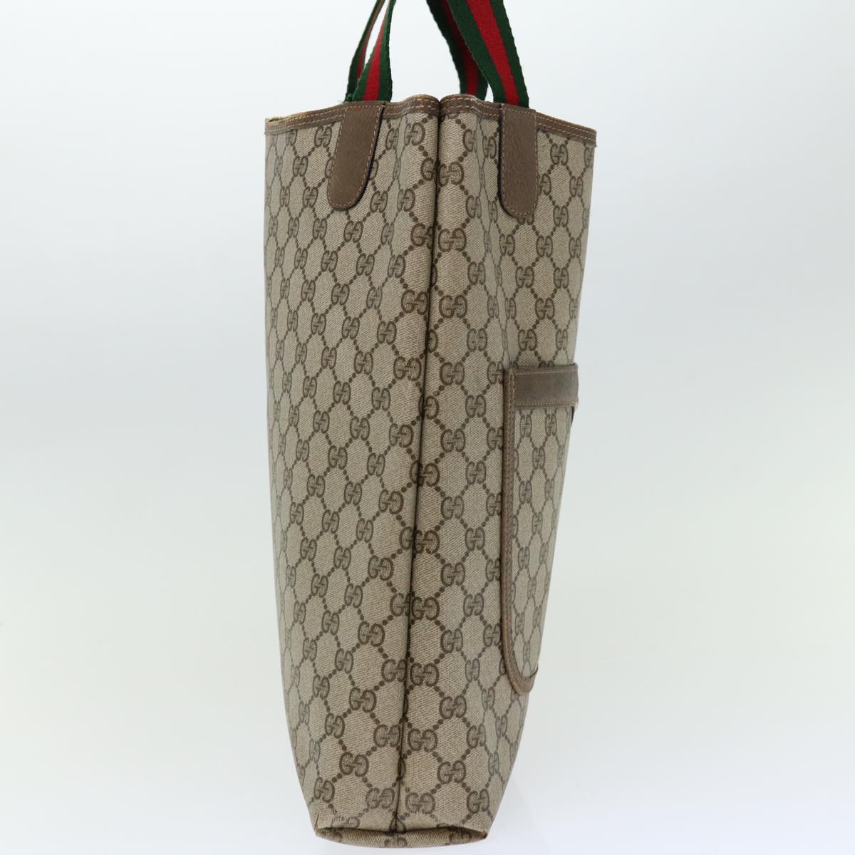 Luxury Gucci Trending 2025 GG Canvas Web Sherry Line Tote Bag PVC Beige Green Red  71029