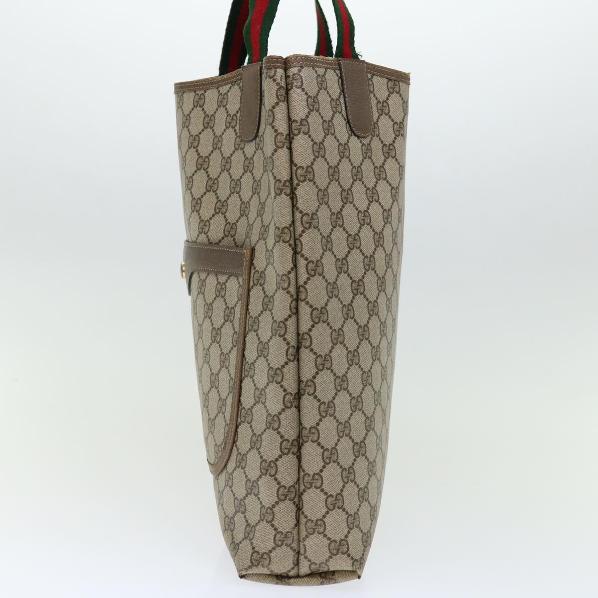 Luxury Gucci Trending 2025 GG Canvas Web Sherry Line Tote Bag PVC Beige Green Red  71029