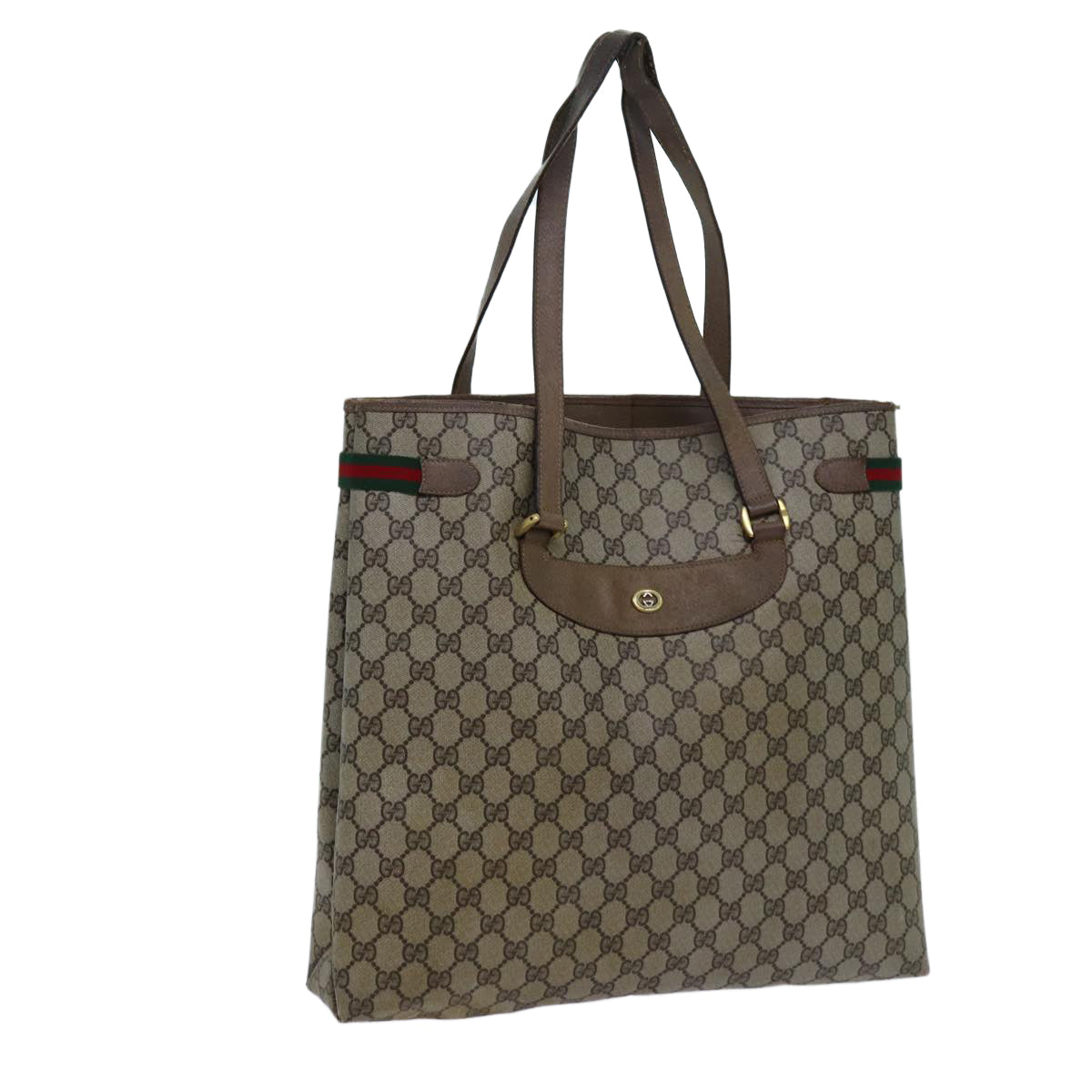 Luxury Gucci Trending 2025 GG Canvas Web Sherry Line Tote Bag PVC Beige Green Red  71030