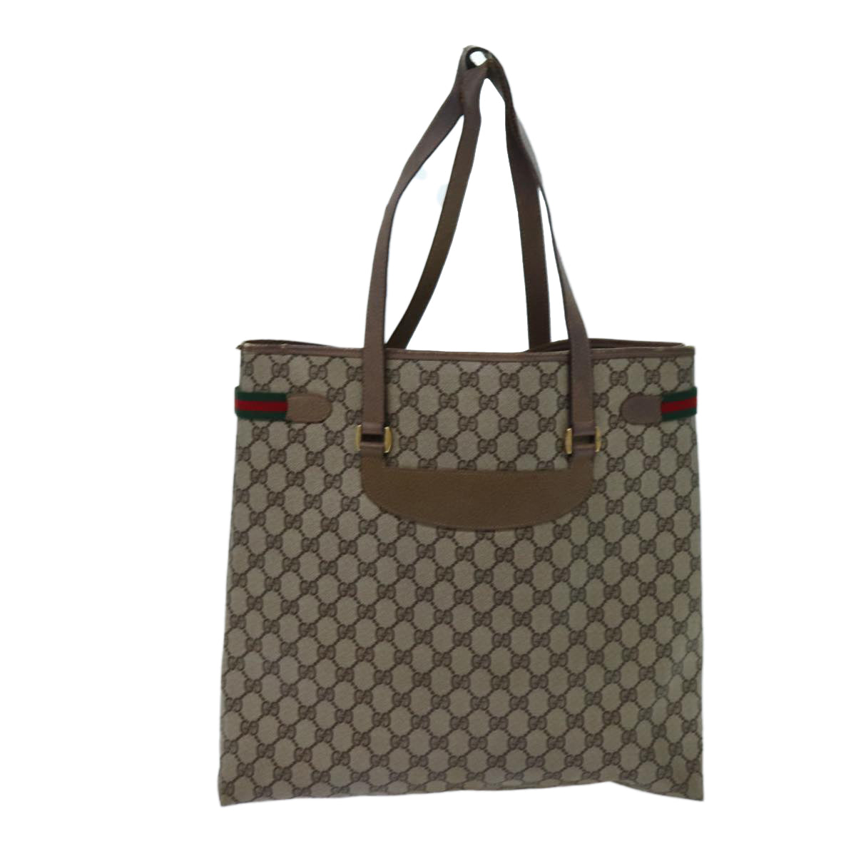 Luxury Gucci Trending 2025 GG Canvas Web Sherry Line Tote Bag PVC Beige Green Red  71030