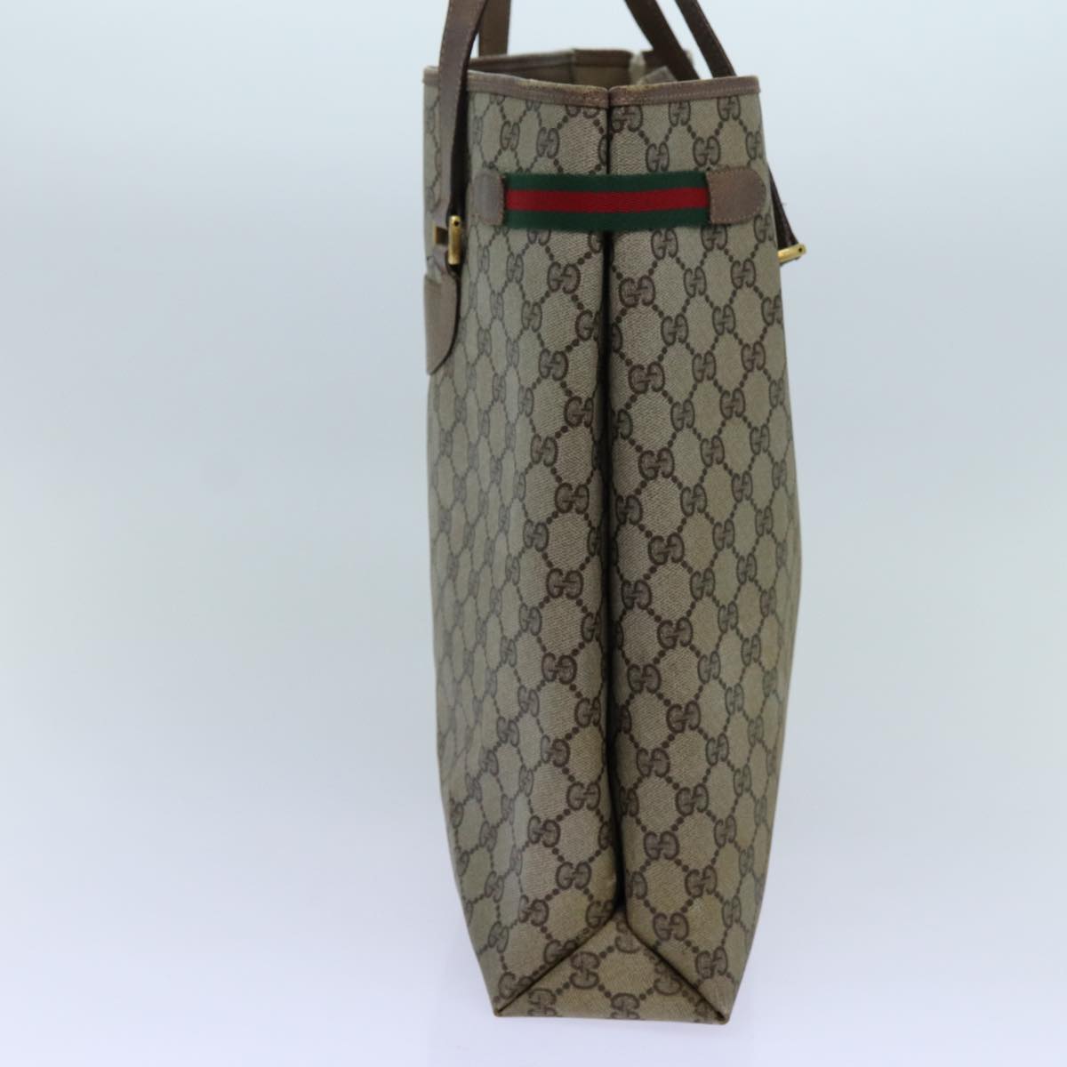 Luxury Gucci Trending 2025 GG Canvas Web Sherry Line Tote Bag PVC Beige Green Red  71030