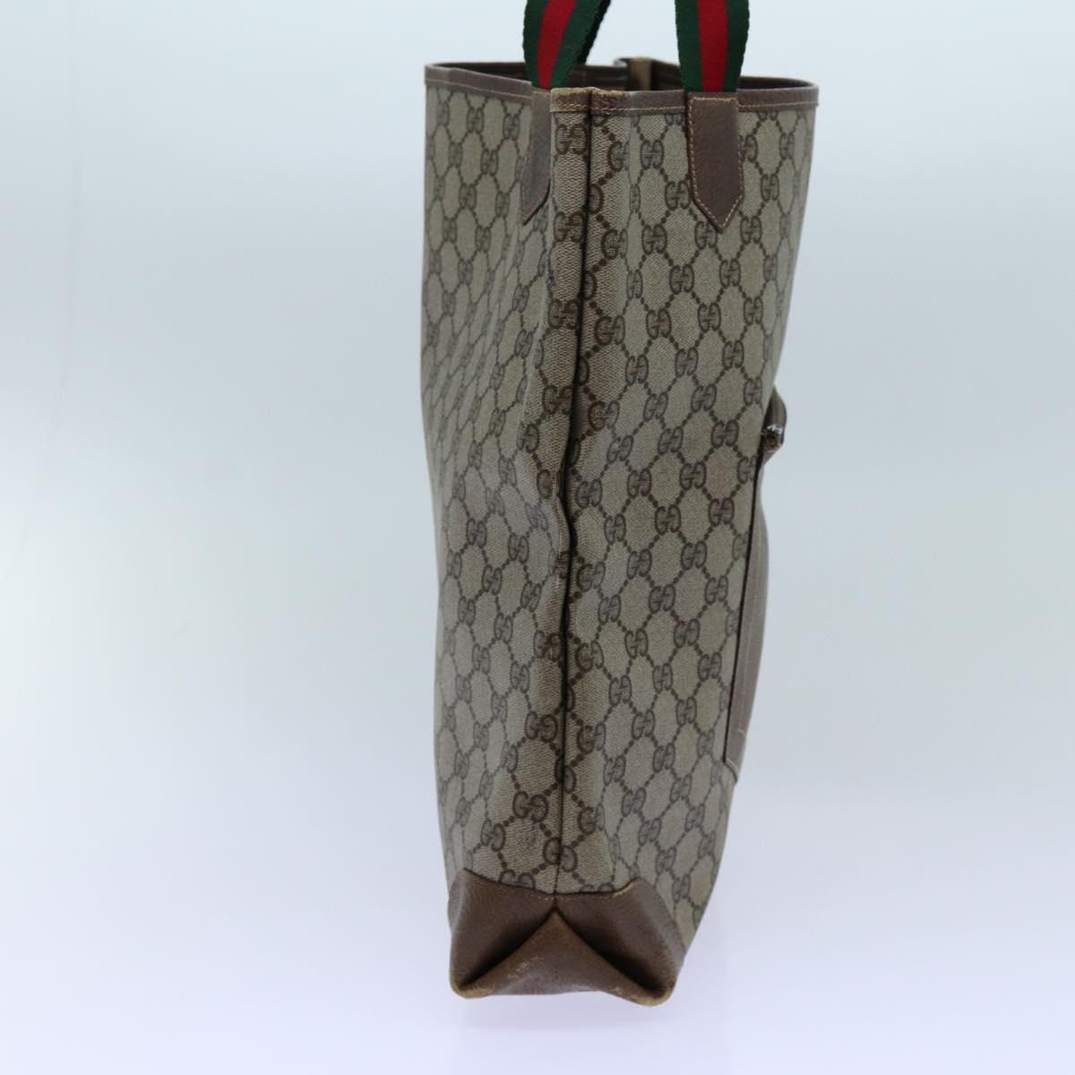 Luxury Gucci Trending 2025 GG Canvas Web Sherry Line Tote Bag PVC Beige Green Red  71031