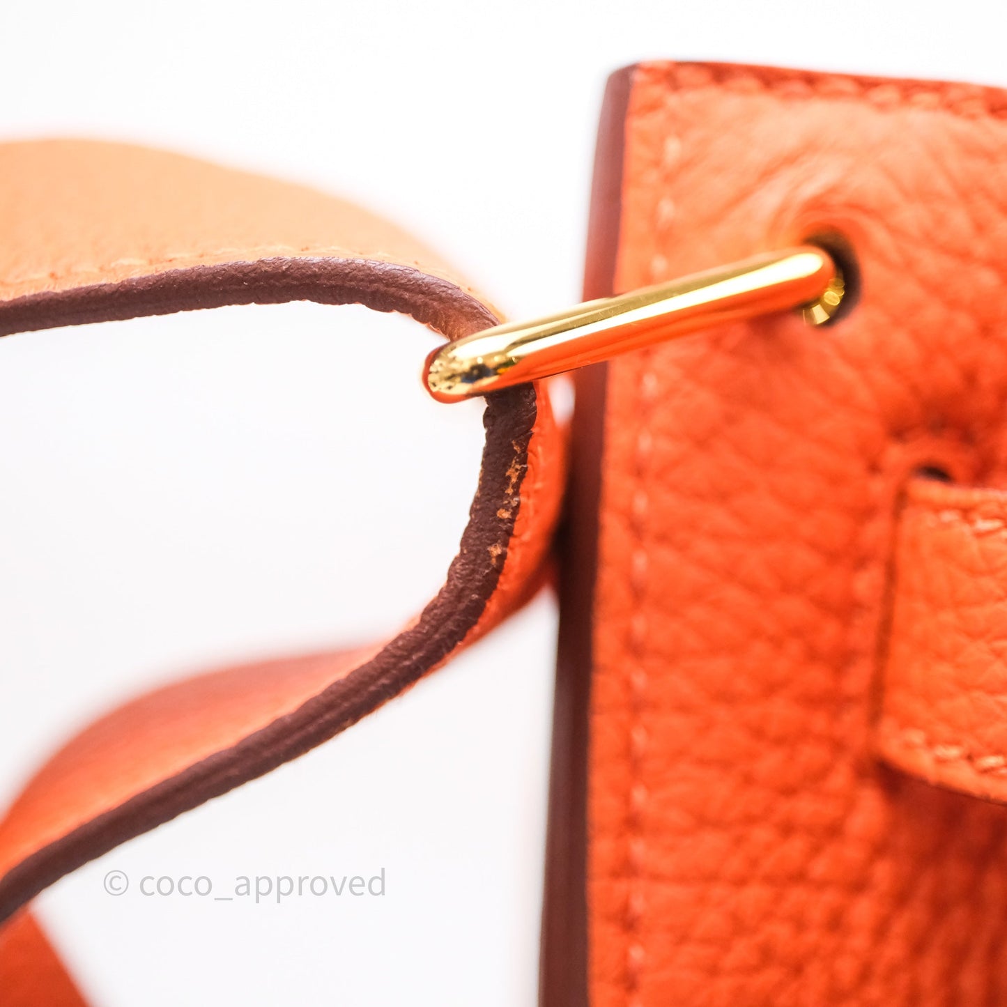 Hermes Kelly So Orange Togo Gold Hardware