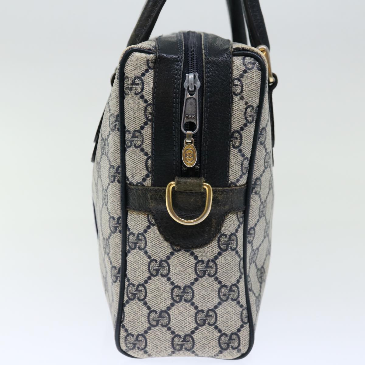 Luxury Gucci Trending 2025 GG Canvas Sherry Line Hand Bag PVC 2way Navy Red  71079
