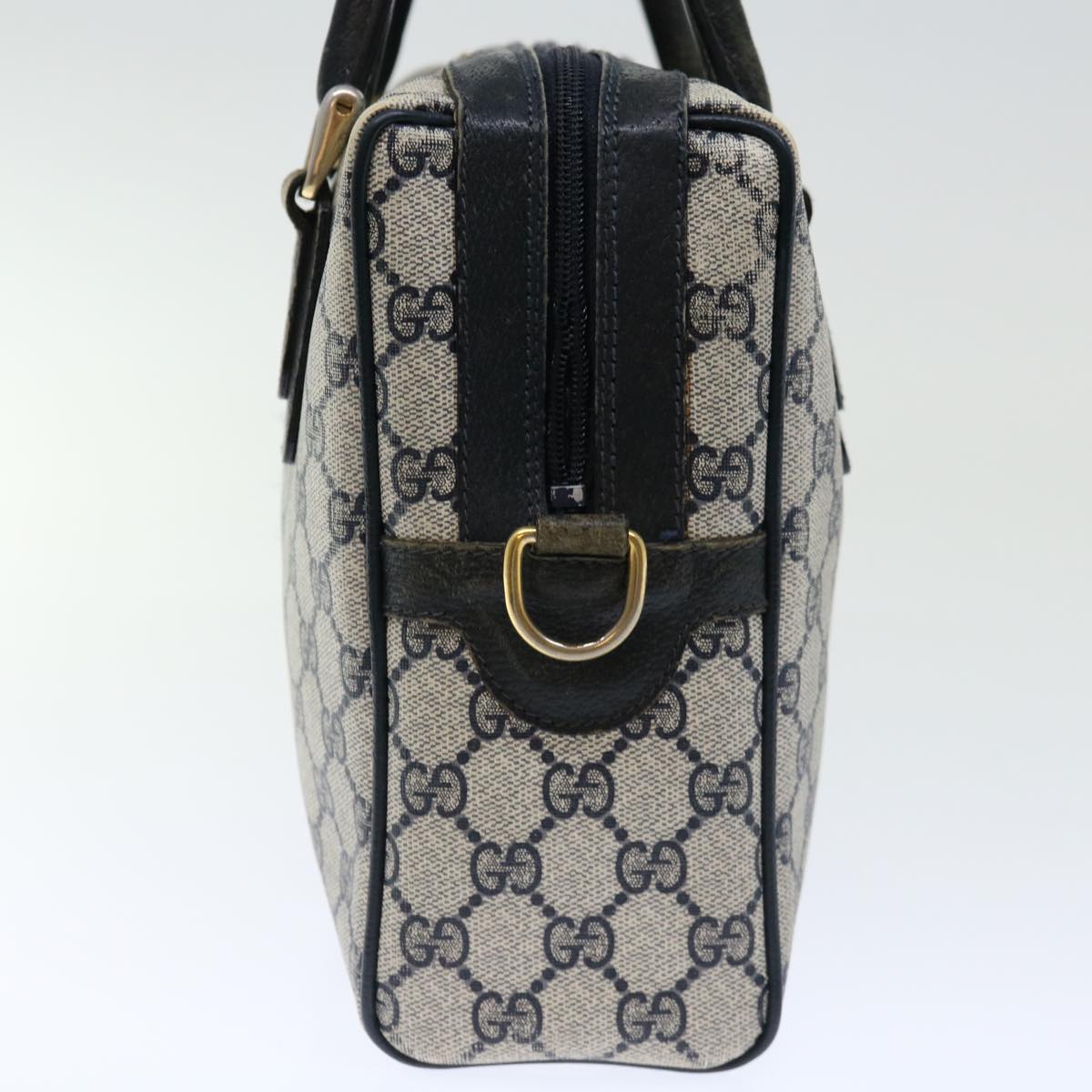 Luxury Gucci Trending 2025 GG Canvas Sherry Line Hand Bag PVC 2way Navy Red  71079