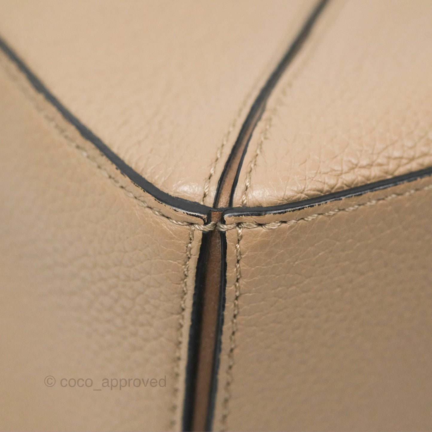 Loewe Small Puzzle Bag Sand Mink Grained Calfskin
