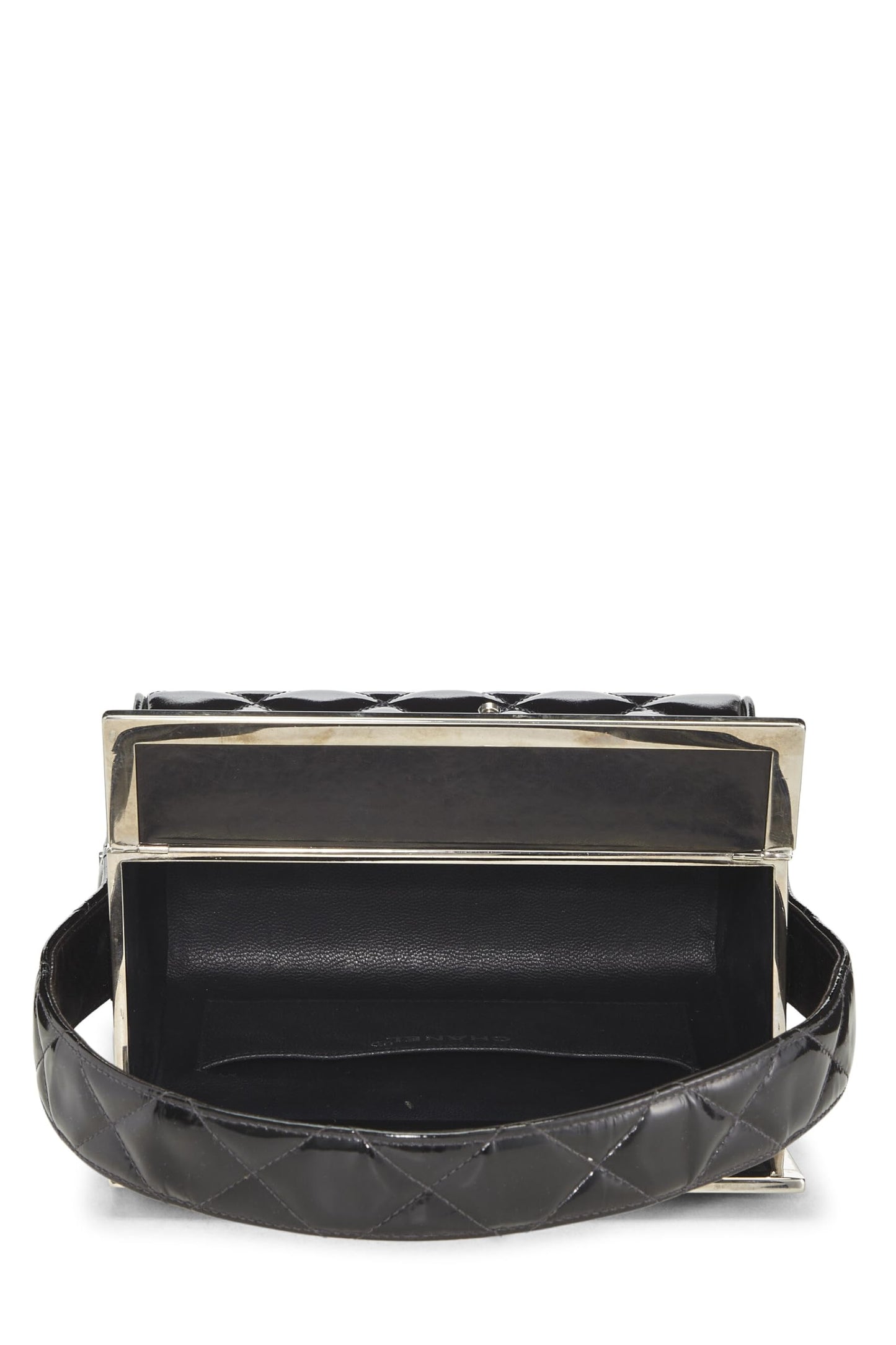Chanel,  Black Patent Leather Box Vanity, Black