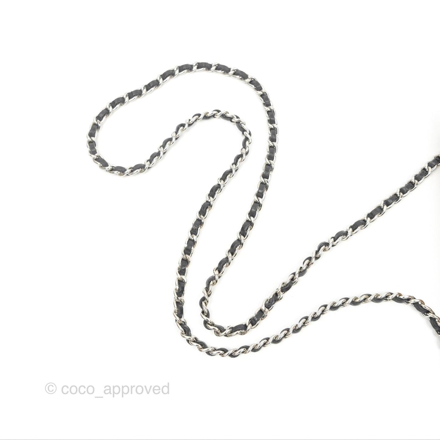 Chanel Wallet on Chain Yellow Black Striped Patent Silver Hardware