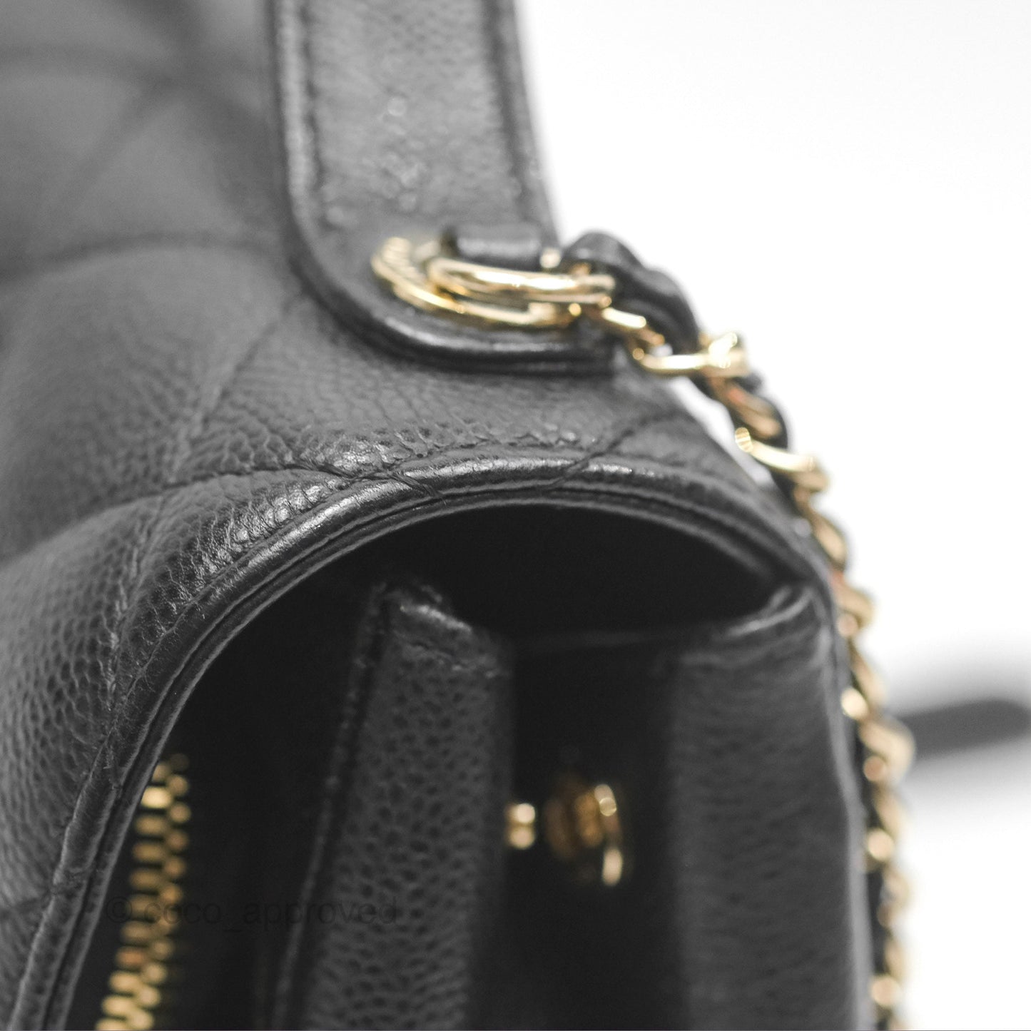 Chanel Quilted Small Business Affinity Flap Black Caviar Gold Hardware