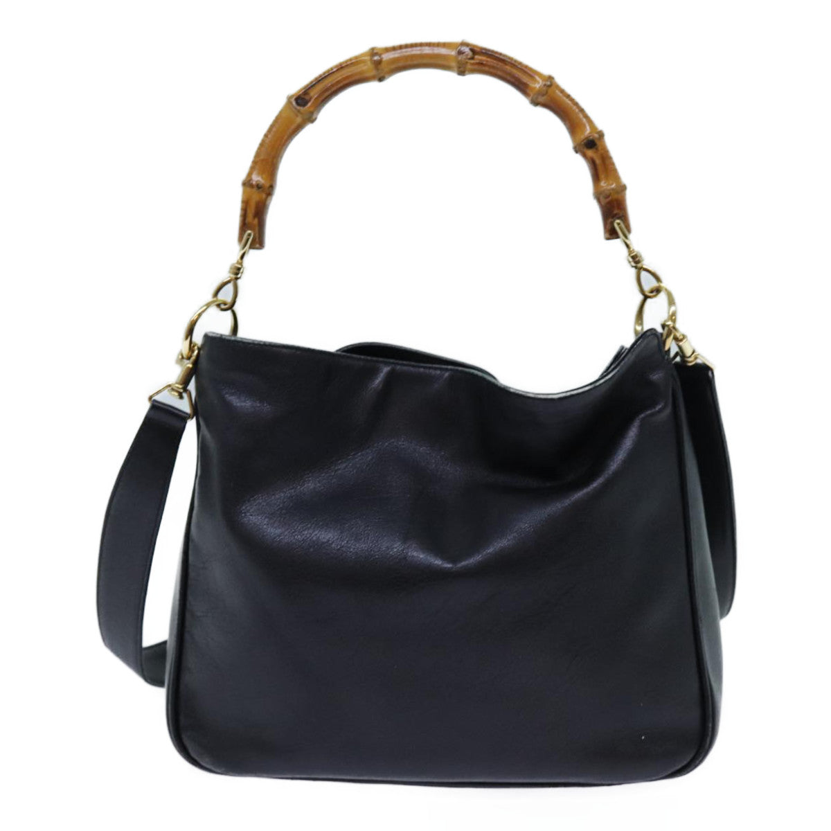 Luxury Gucci Trending 2025 Bamboo Shoulder Bag Leather 2way Black  71119