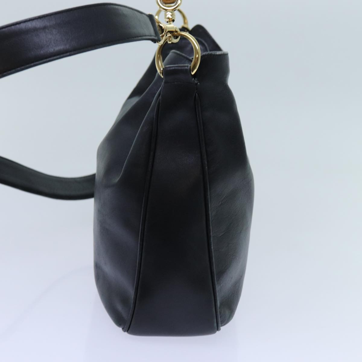 Luxury Gucci Trending 2025 Bamboo Shoulder Bag Leather 2way Black  71119