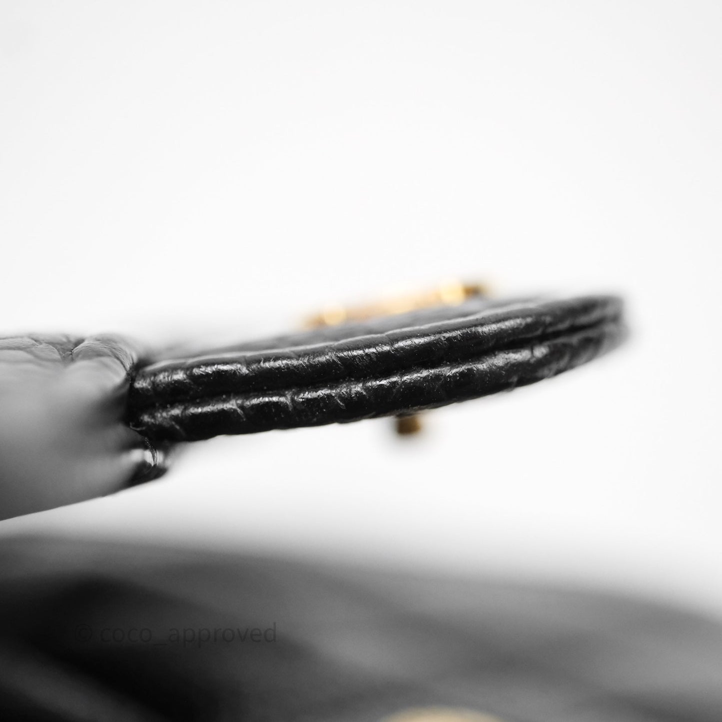 Chanel Classic Short Flap Wallet Black Caviar Gold Hardware