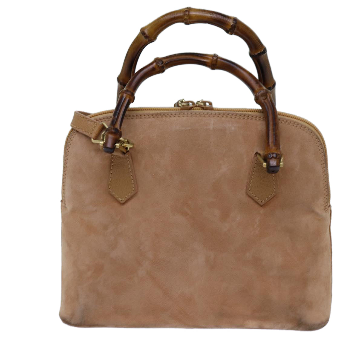 Luxury Gucci Trending 2025 Bamboo Hand Bag Suede 2way Brown  71164