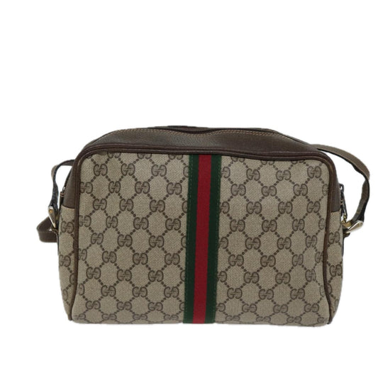 Luxury Gucci Trending 2025 GG Canvas Web Sherry Line Shoulder Bag PVC Beige Green Red  71166