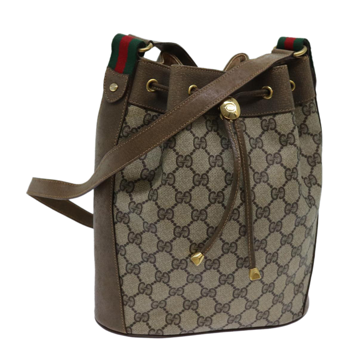 Luxury Gucci Trending 2025 GG Canvas Web Sherry Line Shoulder Bag PVC Beige Green Red  71175