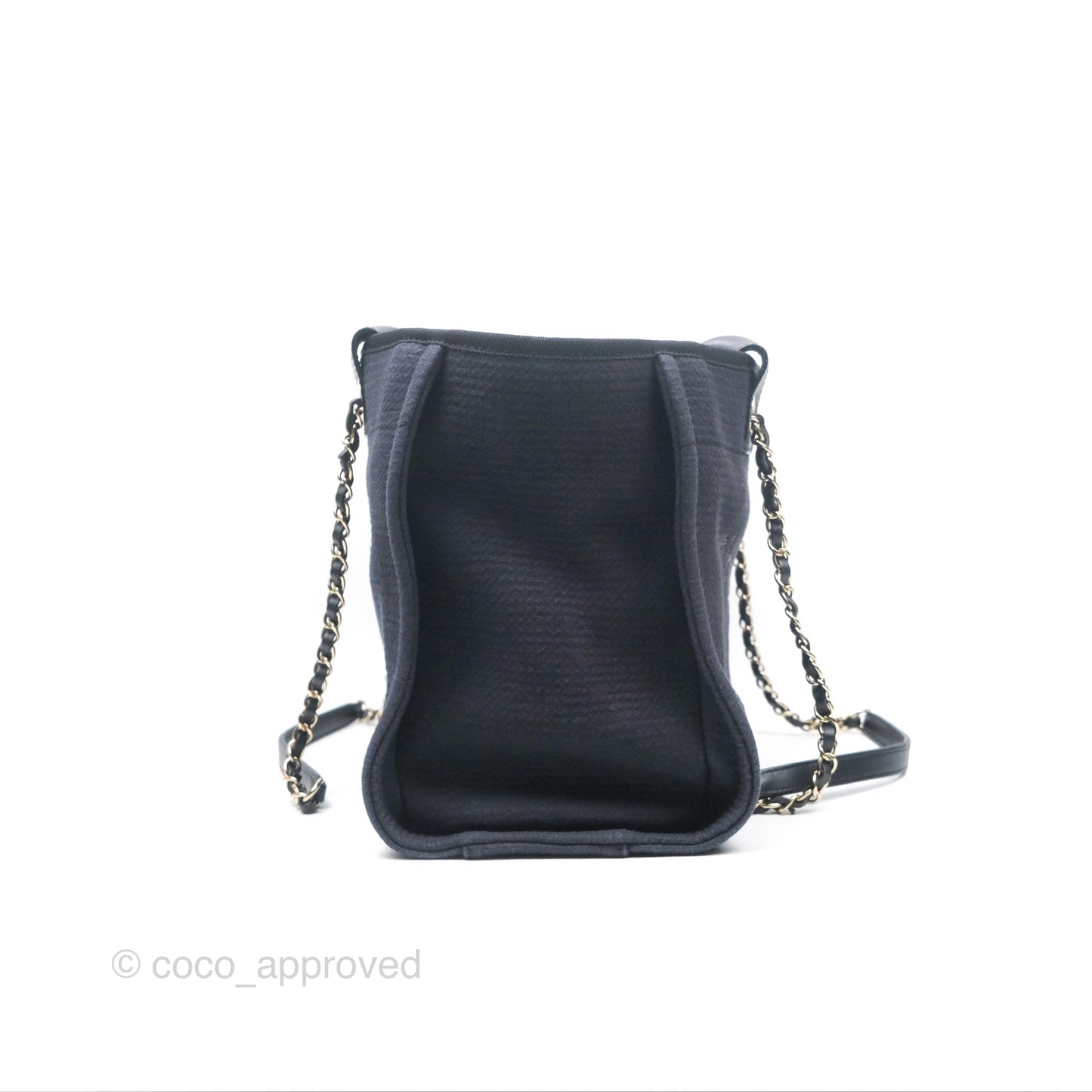 Chanel New Small Deauville Navy Canvas