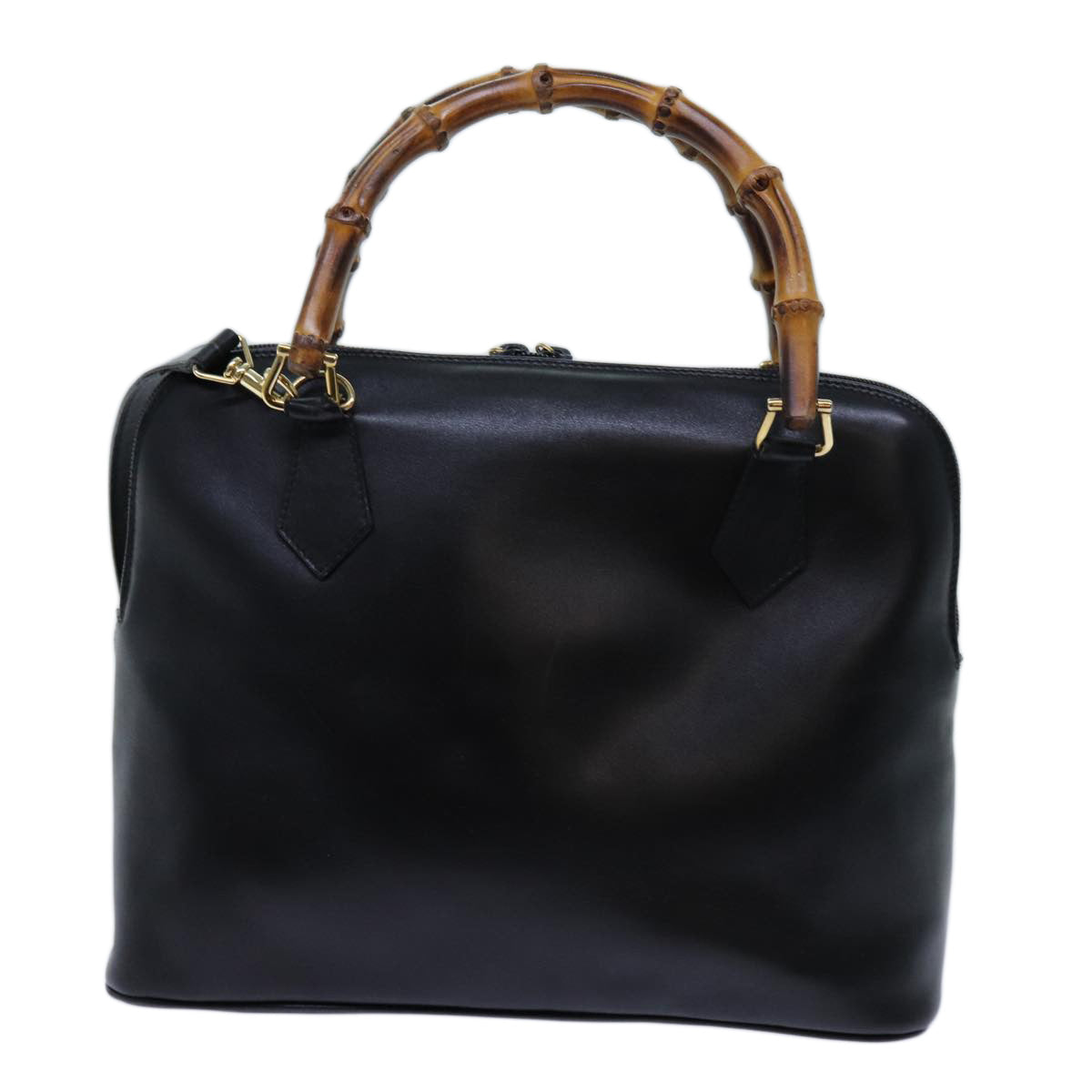 Luxury Gucci Trending 2025 Bamboo Hand Bag Leather 2way Black  71189