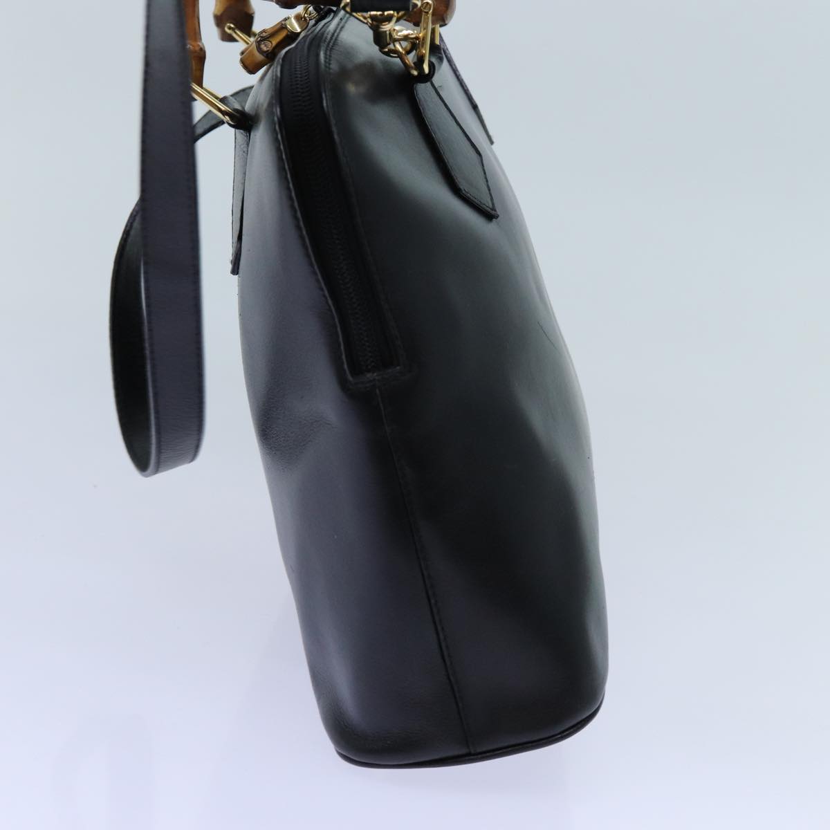 Luxury Gucci Trending 2025 Bamboo Hand Bag Leather 2way Black  71189