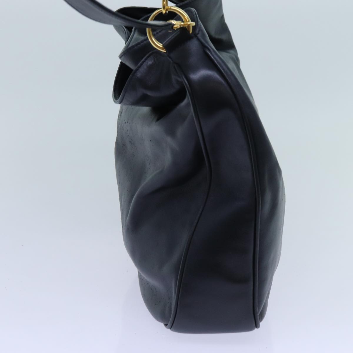 Luxury Gucci Trending 2025 Bamboo Hand Bag Leather 2way Navy  71190