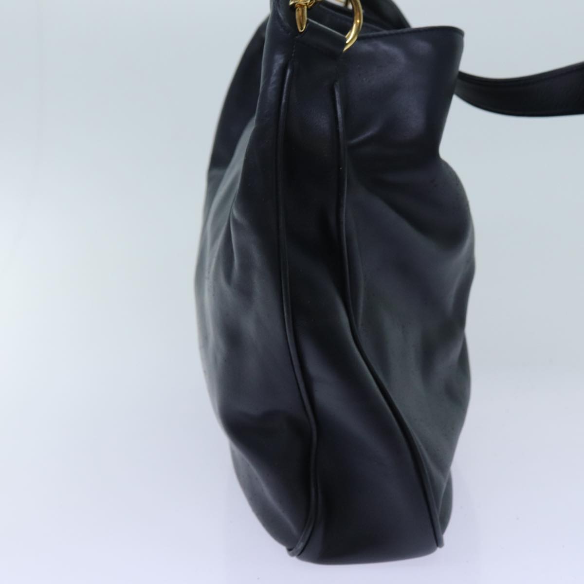 Luxury Gucci Trending 2025 Bamboo Hand Bag Leather 2way Navy  71190