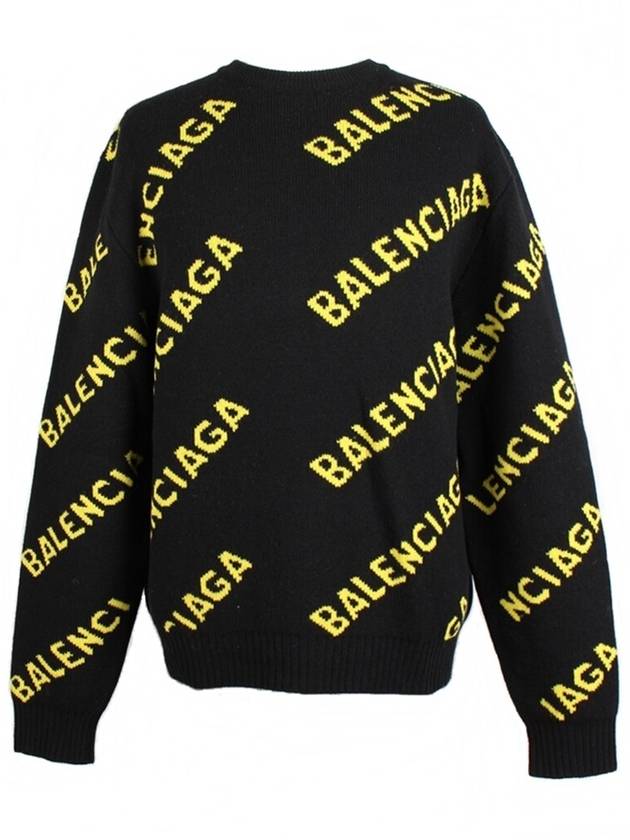 Luxury Balenciaga Multi logo knit M