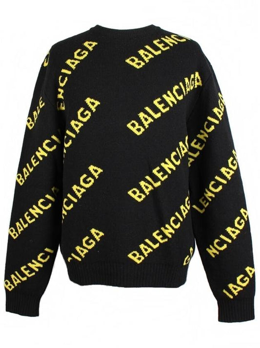 Luxury Balenciaga Multi logo knit M