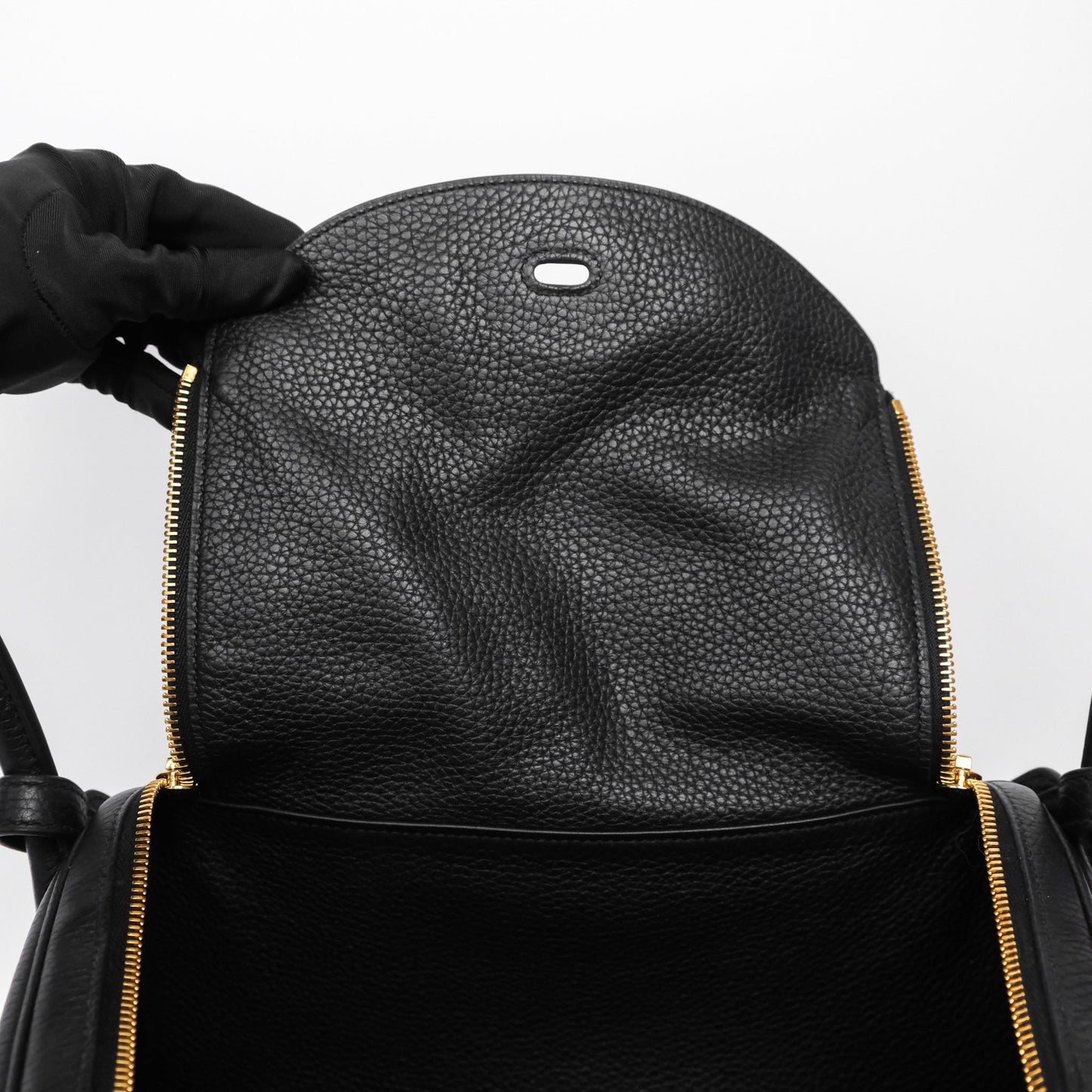 Hermès Lindy 30 Black Noir 89 Clemence Gold Hardware