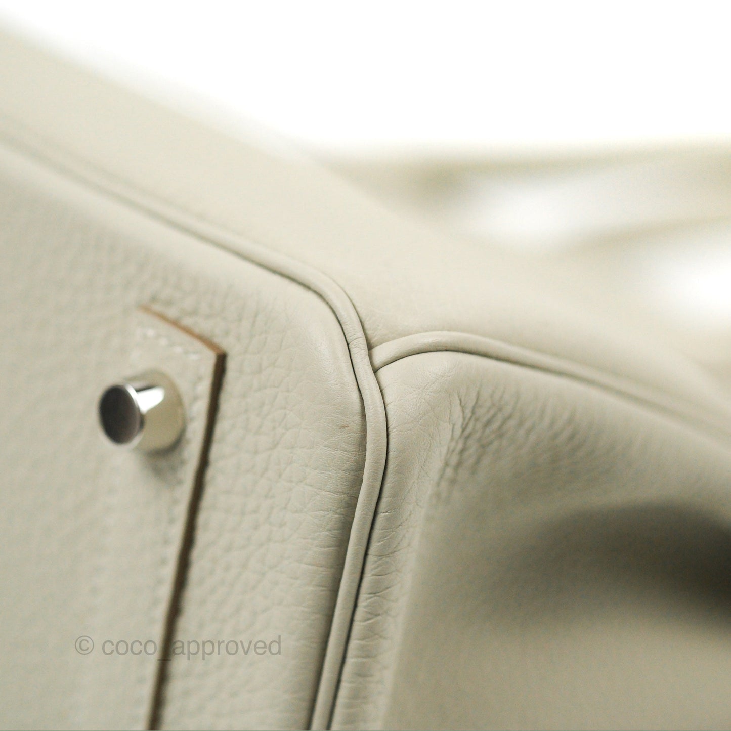 Hermes Birkin 30 Retourne Gris Perle 80 Togo Palladium Hardware