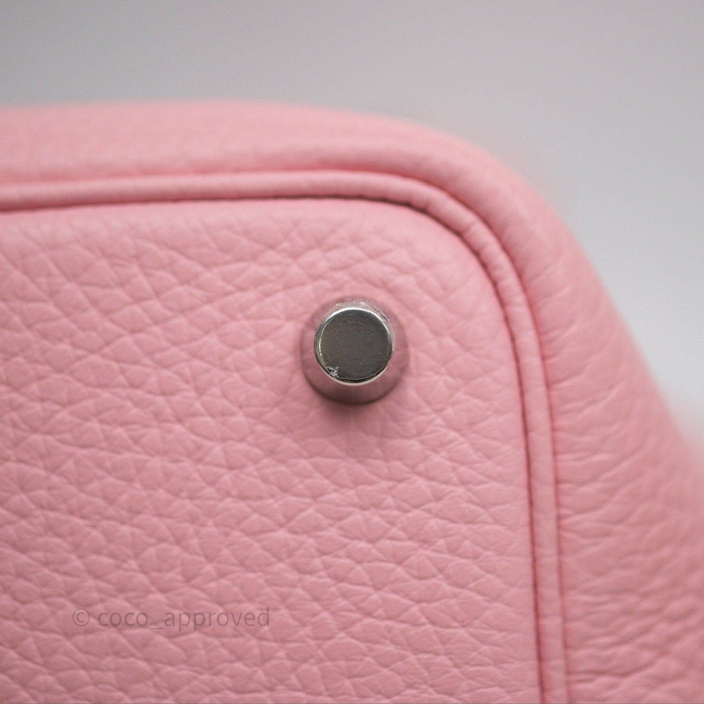 Hermès Picotin 18 Rose Sakura Clemence Palladium Hardware