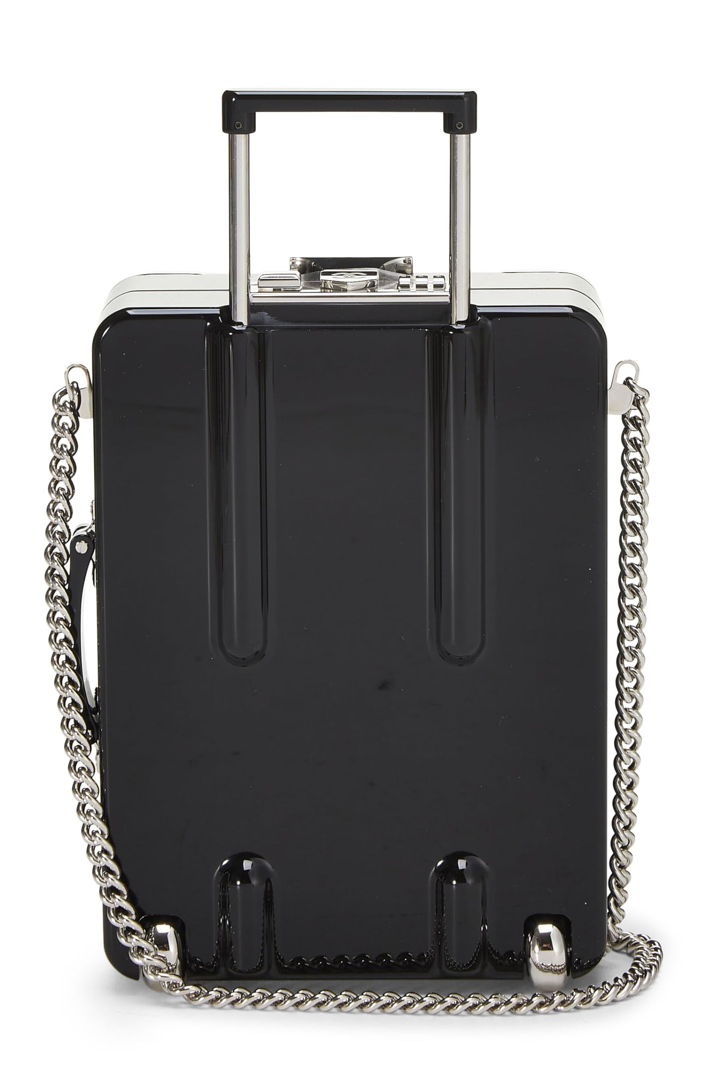 Chanel,  Lambskin & Perspex Evening In The Air 'CC' Trolley Minaudière Chain Clutch, Multi