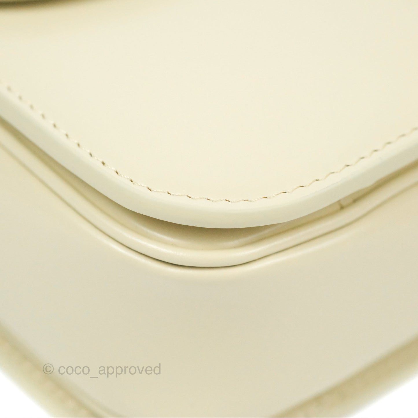 Celine Medium Triomphe Bag Limestone Shiny Calfskin
