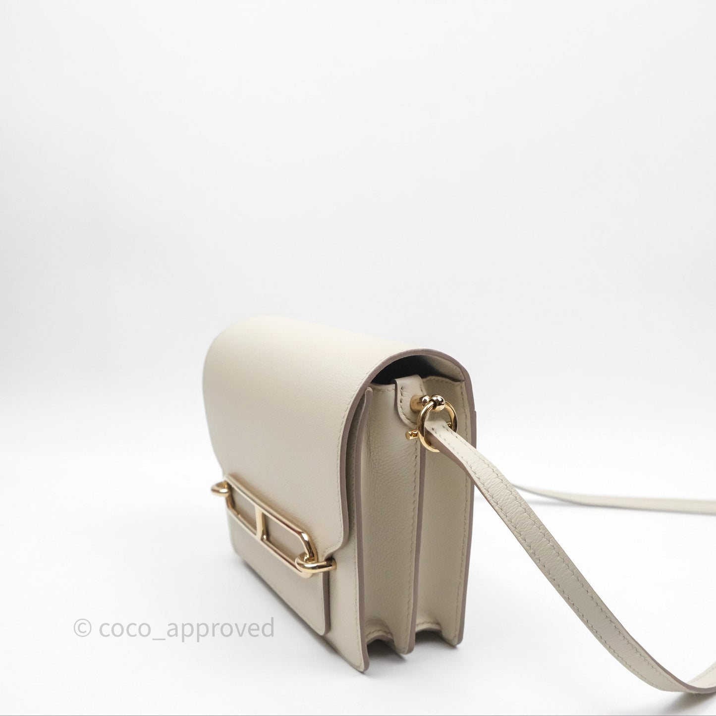 Hermès Roulis Mini 18 Beton 8L Evercolor Permabrass Hardware