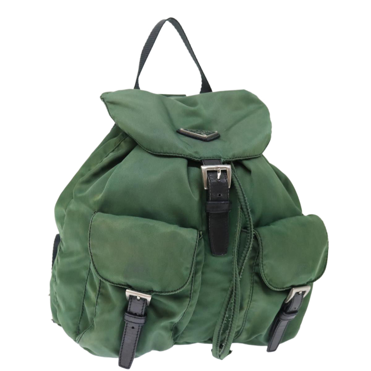 Luxury PradaBackpack Nylon Green 71296