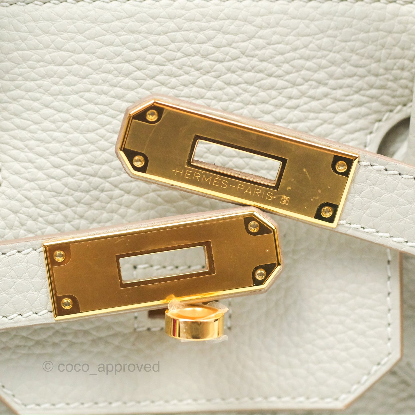 Hermès Retourne Birkin 30 Gris Perle 80 Togo Gold Hardware