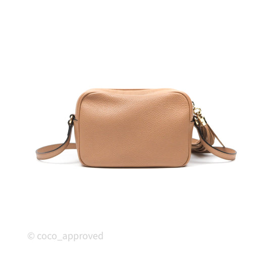 Gucci Small Soho Disco Bag Calfskin Beige